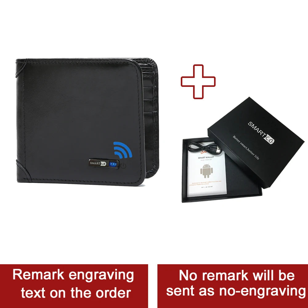 Portefeuille homme gp Tracker pour portefeuille Android et IOS portefeuille intelligent pour Gentleman portefeuille avec Airtag Tracker carte Gadget cadeau