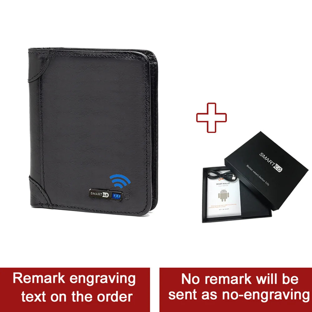 Portefeuille homme gp Tracker pour portefeuille Android et IOS portefeuille intelligent pour Gentleman portefeuille avec Airtag Tracker carte Gadget cadeau