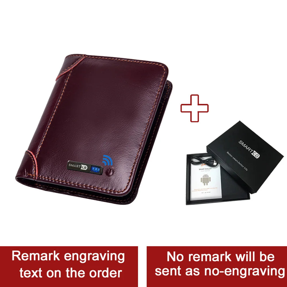 Portefeuille homme gp Tracker pour portefeuille Android et IOS portefeuille intelligent pour Gentleman portefeuille avec Airtag Tracker carte Gadget cadeau
