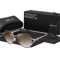 Lunettes de soleil polarisées HD, monture métallique, tendance de luxe, pour femmes, nouvelle collection
