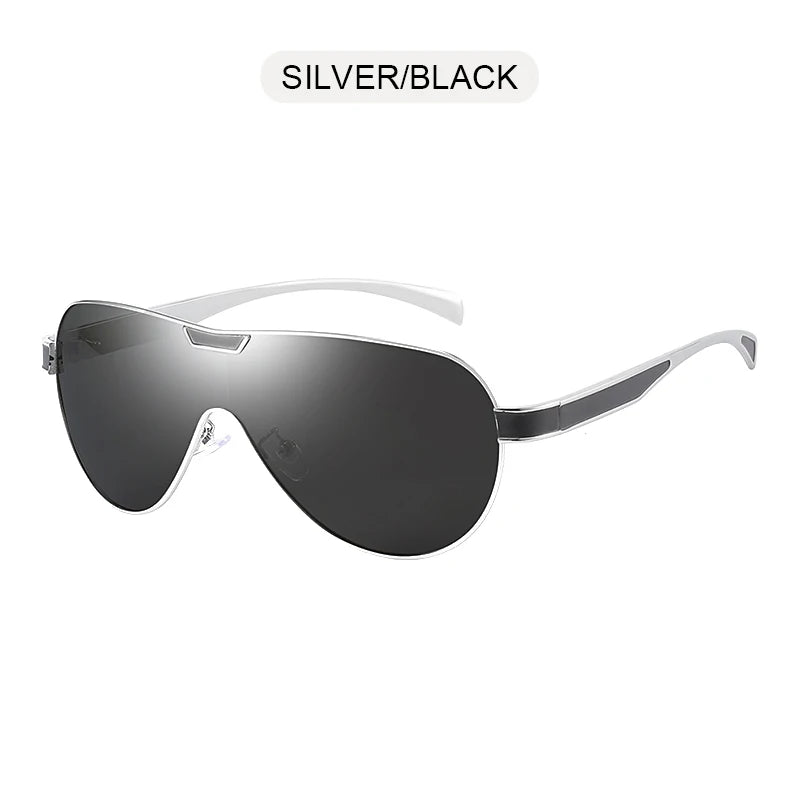 Lunettes De Soleil polarisées De luxe pour hommes, marque De styliste pilote, grandes lunettes De Soleil en métal, mode pour hommes, lunettes d'aviation
