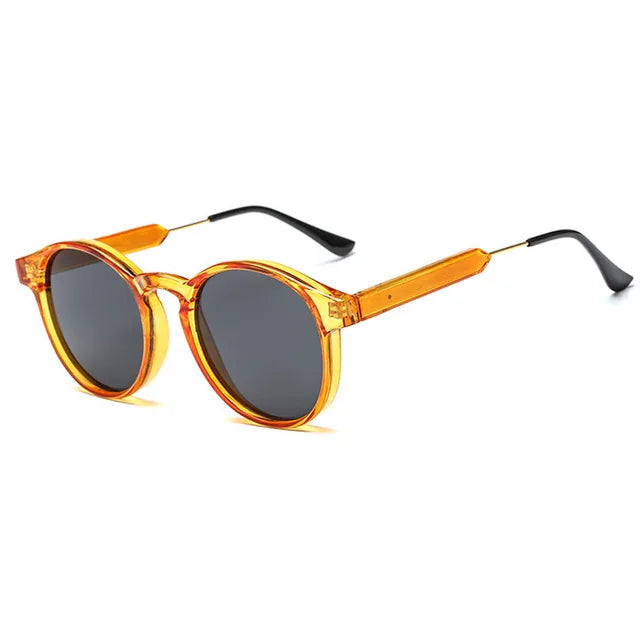 Lunettes De Soleil rondes rétro femmes hommes marque Design Transparent femme lunettes De Soleil hommes Oculos De Sol Feminino Lunette Soleil UV400