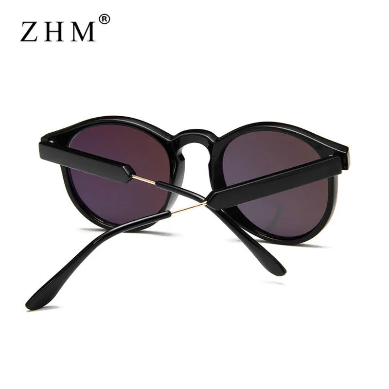 Lunettes De Soleil rondes rétro femmes hommes marque Design Transparent femme lunettes De Soleil hommes Oculos De Sol Feminino Lunette Soleil UV400