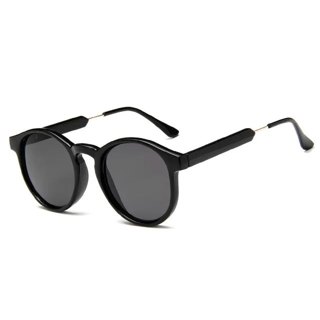 Lunettes De Soleil rondes rétro femmes hommes marque Design Transparent femme lunettes De Soleil hommes Oculos De Sol Feminino Lunette Soleil UV400