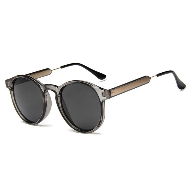 Lunettes De Soleil rondes rétro femmes hommes marque Design Transparent femme lunettes De Soleil hommes Oculos De Sol Feminino Lunette Soleil UV400