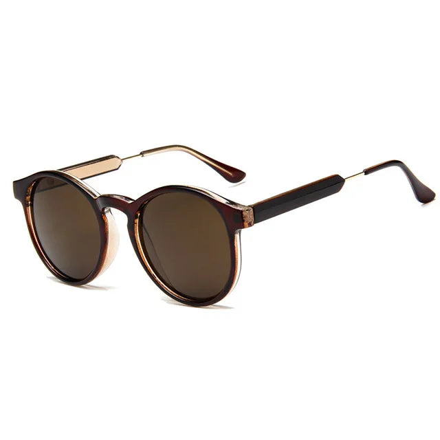 Lunettes De Soleil rondes rétro femmes hommes marque Design Transparent femme lunettes De Soleil hommes Oculos De Sol Feminino Lunette Soleil UV400
