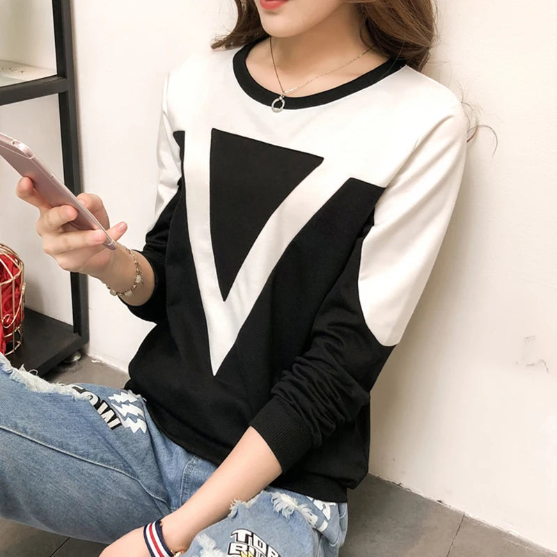 T-shirt manches courtes col rond femme, décontracté et ample, avec médicaments en coton