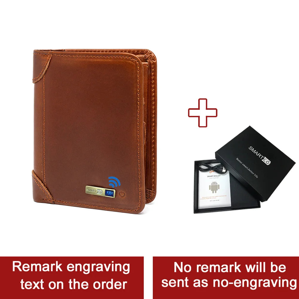 Portefeuille homme gp Tracker pour portefeuille Android et IOS portefeuille intelligent pour Gentleman portefeuille avec Airtag Tracker carte Gadget cadeau