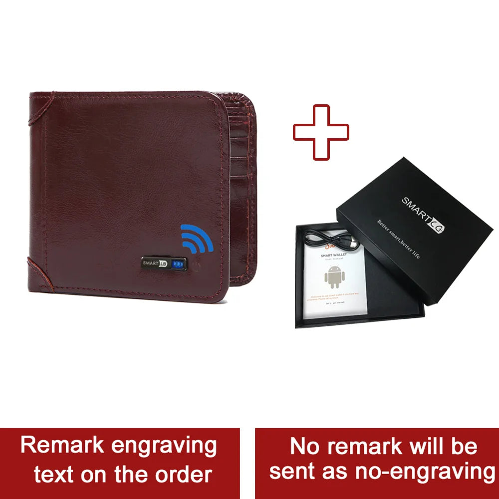 Portefeuille homme gp Tracker pour portefeuille Android et IOS portefeuille intelligent pour Gentleman portefeuille avec Airtag Tracker carte Gadget cadeau