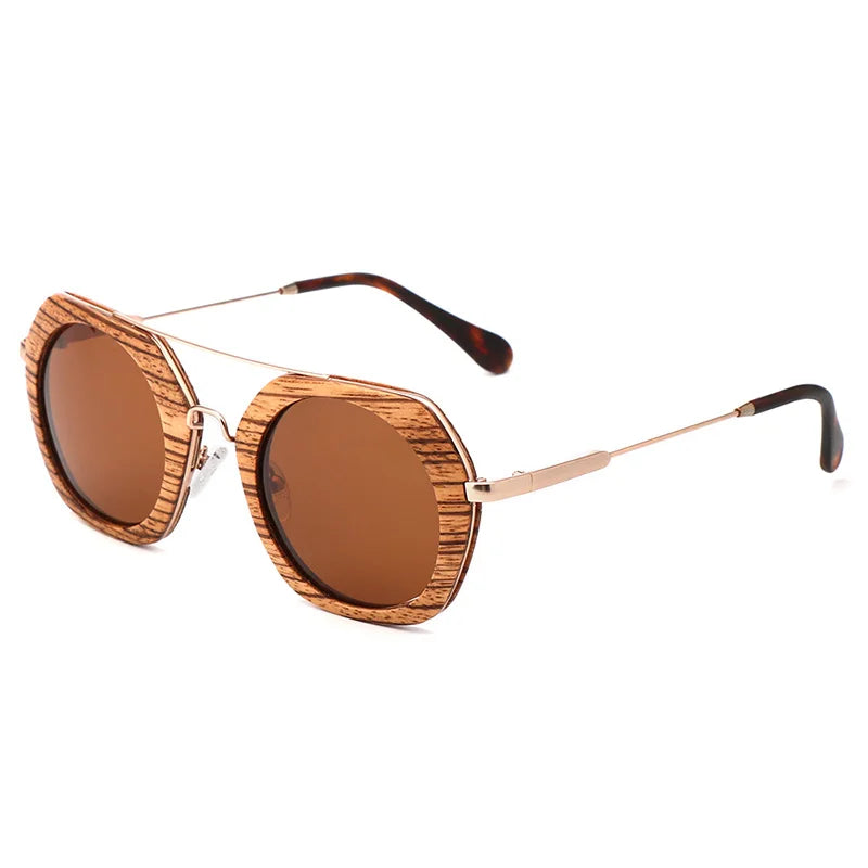 Lunettes de soleil carrées vintage pour hommes et femmes, lunettes de soleil à la mode, marron, dames