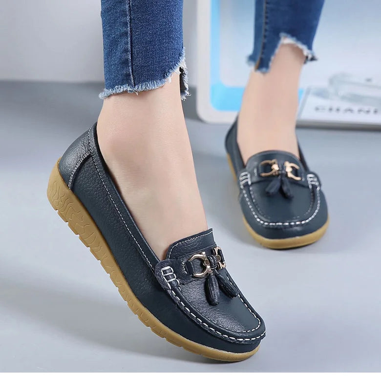 Femme chaussures talons bas chaussures décontractées femmes mocassins sans lacet chaussures plates Mocassins Femmes chaussures confortables femmes chaussures plates blanc