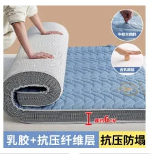 Matelas en latex naturel pour la maison, chambre à coucher, tatami, coussin en coton à mémoire de forme, rembourré, pour location, dortoir d'étudiant, épaissi