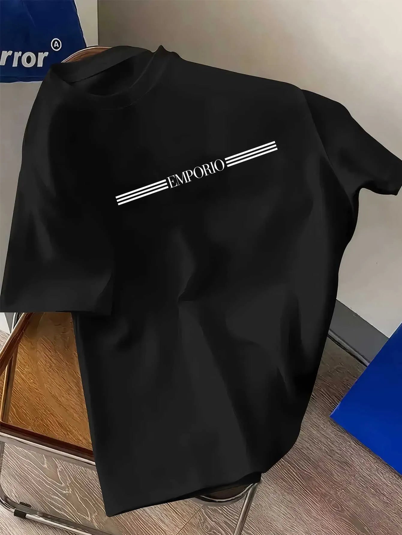 T-shirt pour homme - Respirant et anti-transpiration, manches courtes, col rond, style décontracté et sportif, adapté à toutes les saisons
