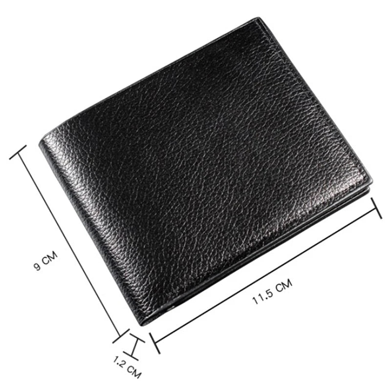Portefeuille Homme en Cuir Artificiel Premium Portefeuille Court Noir pour Homme Produit Premium Portefeuille Homme