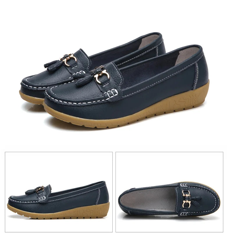 Femme chaussures talons bas chaussures décontractées femmes mocassins sans lacet chaussures plates Mocassins Femmes chaussures confortables femmes chaussures plates blanc