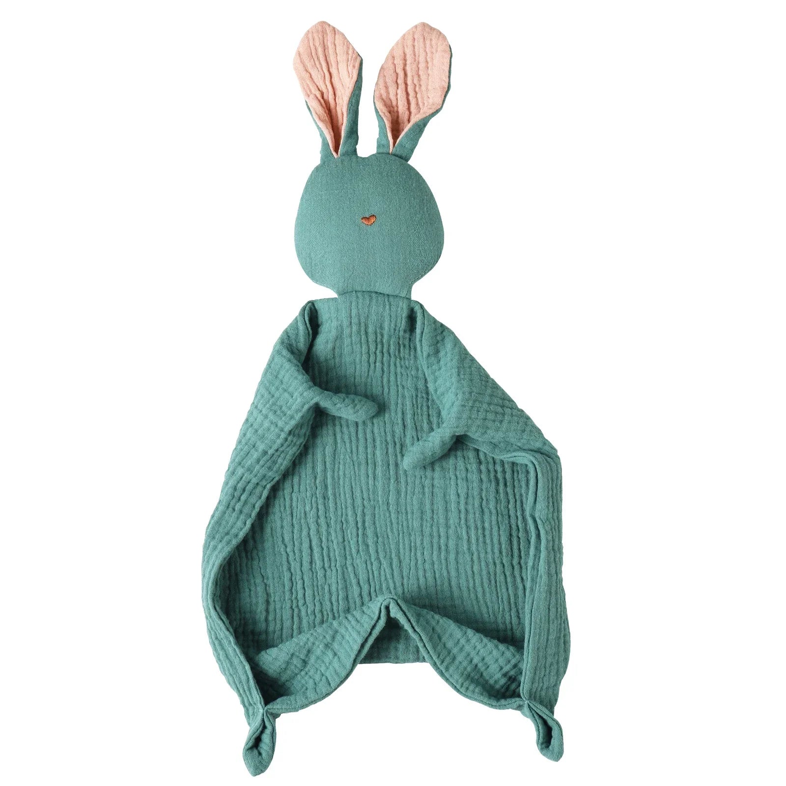Serviette apaisante pour bébé, 100% mousseline de coton, mouchoir de dessin animé pour bébé, lapin mignon, jouet d'aide au sommeil, poupée apaisante en gaze