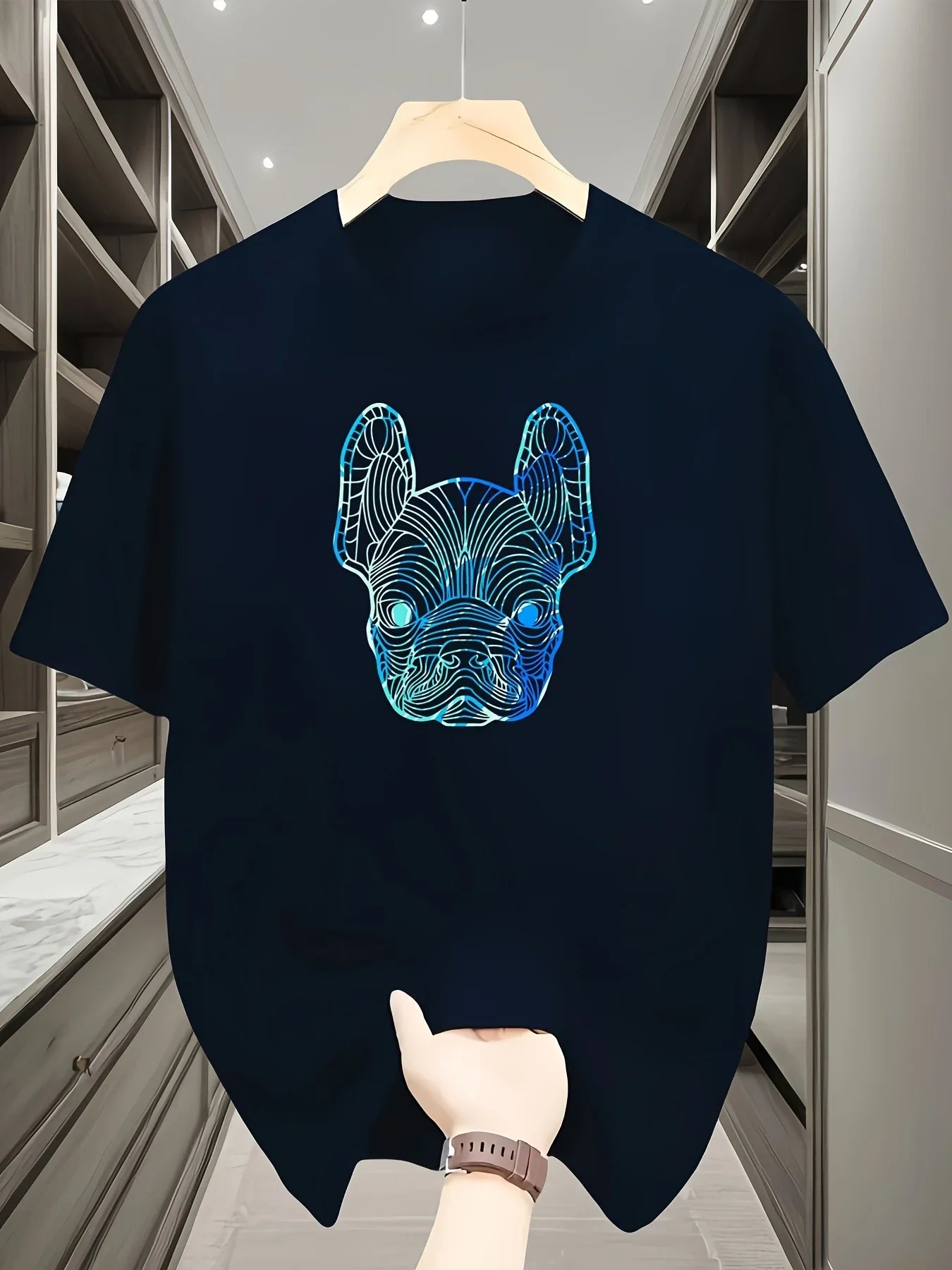 T-shirt graphique pour homme à manches courtes et col rond, imprimé Matador français