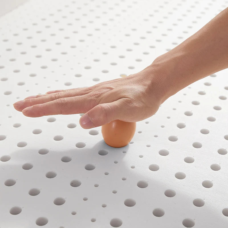 Matelas en latex liquide naturel à 100% de Thaïlande, 10 cm, coussin en caoutchouc pour protéger la colonne vertébrale, simple, double, tatami pour la maison