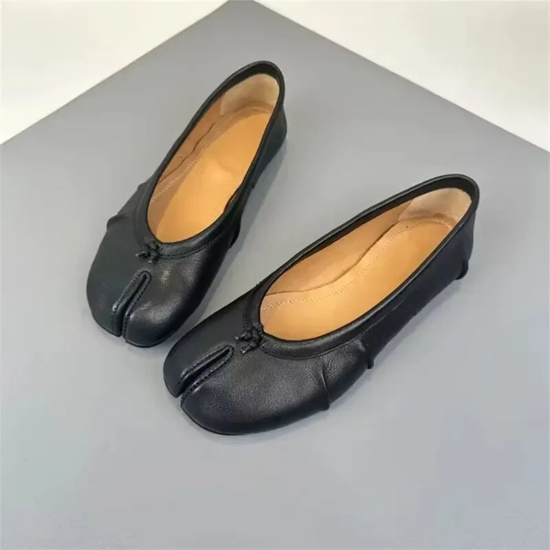 Chaussures de créateur pour femmes, ballerines confortables et tendance, chaussures décontractées à bout fendu pour le printemps, chaussures de danse, baskets, zapatillas