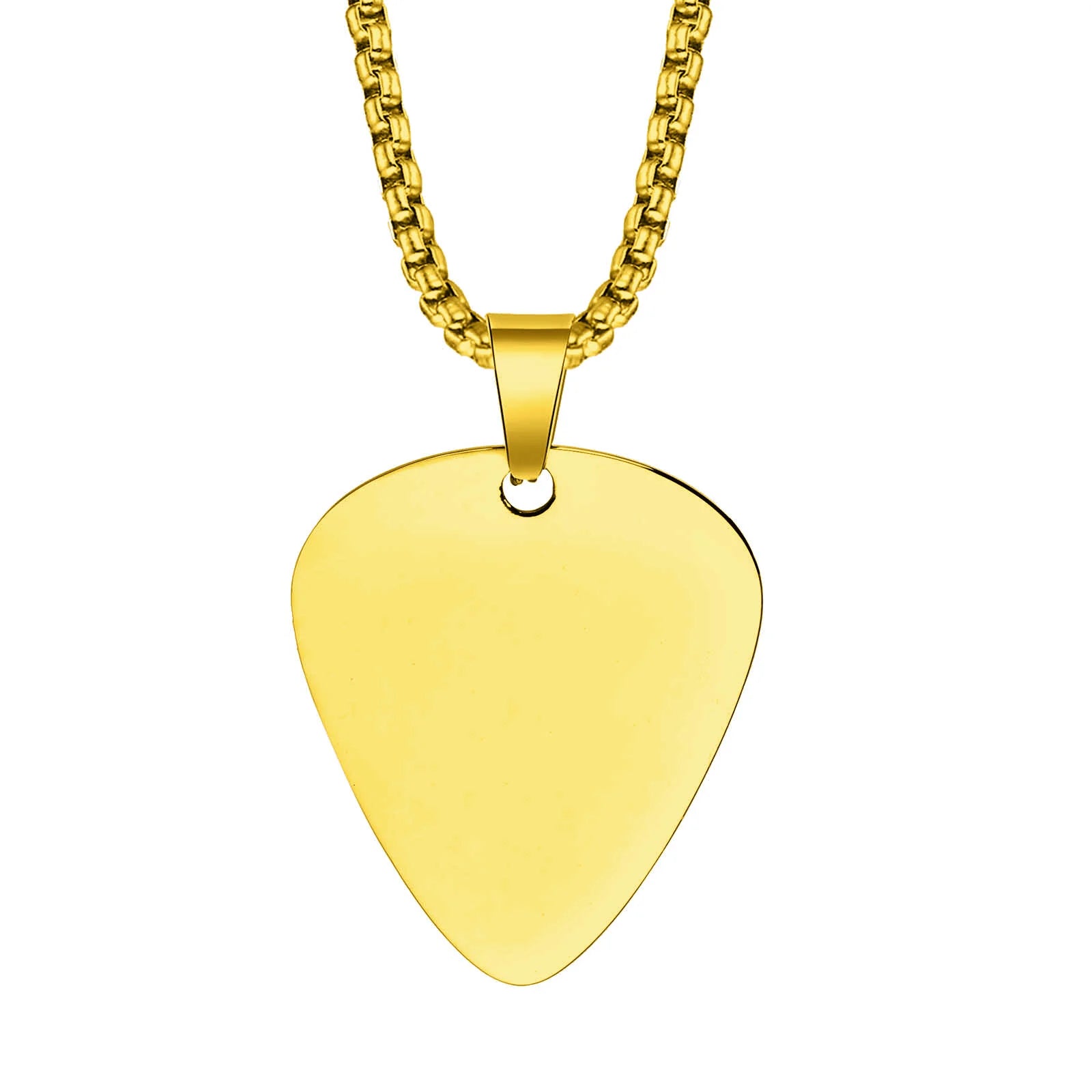 Vnox nouveau collier de médiator de guitare Unique pour hommes garçons, collier pendentif de médiators de guitare en acier inoxydable pour les amateurs de musique cadeaux bijoux
