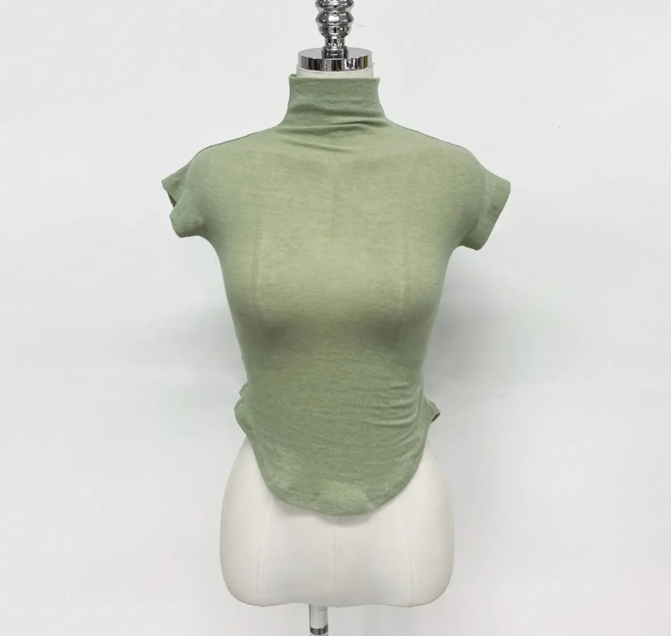 T-Shirt femmes basique décontracté été T-Shirt col rond Femme vêtements Sexy poitrine basse voir à travers doux mince hauts T-Shirt Femme 2026