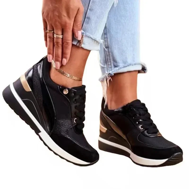 Femmes automne Zapatilla Mujer baskets Chaussures Pour Femmes plate-forme papa Chaussures en plein air décontracté course Chaussures à semelles amples 891