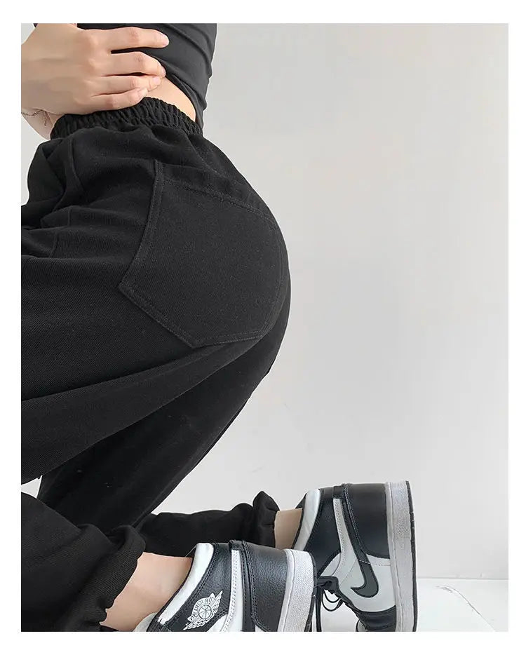 Nouveau Jogging pantalons de survêtement femmes Joggers pantalons de sport mode femme coréen survêtement Pantalon femme