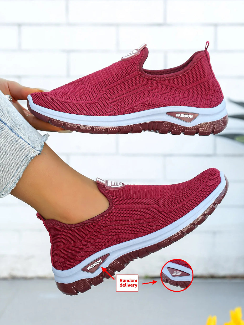 Chaussures décontractées respirantes et tendance pour femme 2026 – Baskets basses en maille aérée à talon plat et semelle souple, confortables pour maman