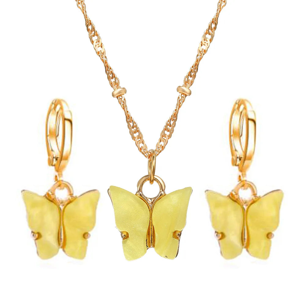 Ensemble de colliers et boucles d'oreilles pour femmes, pendentif en cristal rose en Zircon en forme de cœur, bijoux pour femmes, cadeaux exquis, nouvelle mode