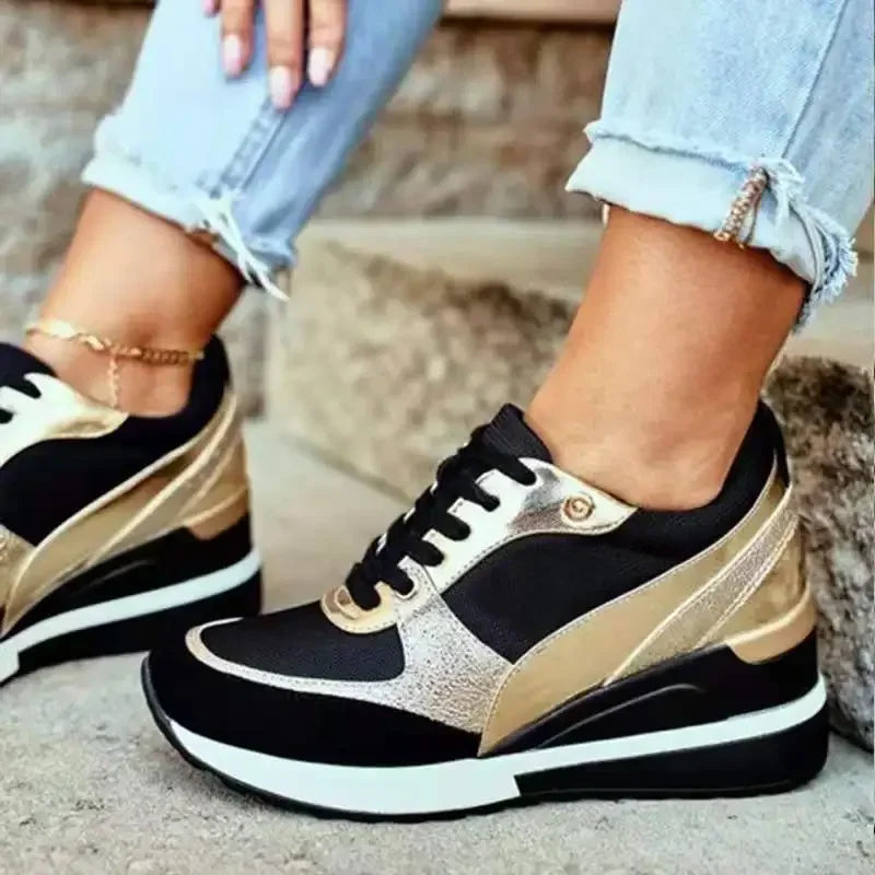 Femmes automne Zapatilla Mujer baskets Chaussures Pour Femmes plate-forme papa Chaussures en plein air décontracté course Chaussures à semelles amples 891