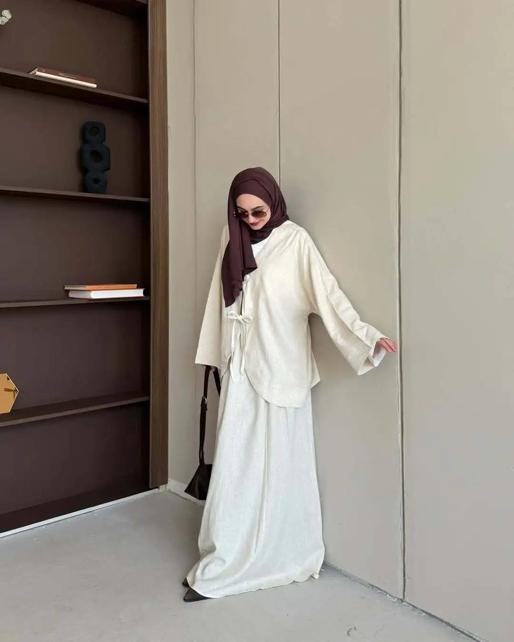 Ensemble deux pièces musulman pour femmes, chemise à lacets, jupe, costumes Ramadan marocain, dubaï, jupes longues, tenues islamiques, Jalabiya Musulman