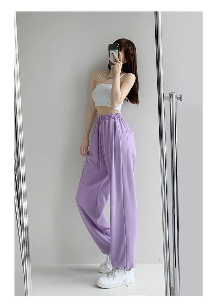 Nouveau Jogging pantalons de survêtement femmes Joggers pantalons de sport mode femme coréen survêtement Pantalon femme