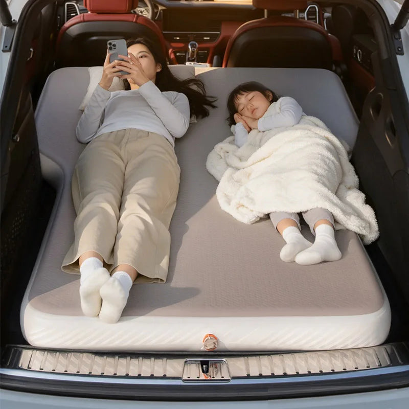 Lohascamping matelas de voyage gonflable d'air de voiture lit universel pour siège arrière tapis multifonctionnel lit de voyage de voiture matelas SUV