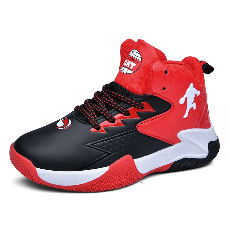 Chaussures de basket-ball classiques pour enfants, baskets antidérapantes d'extérieur pour garçons et filles, baskets décontractées à plateforme, chaussures de sport pour enfants