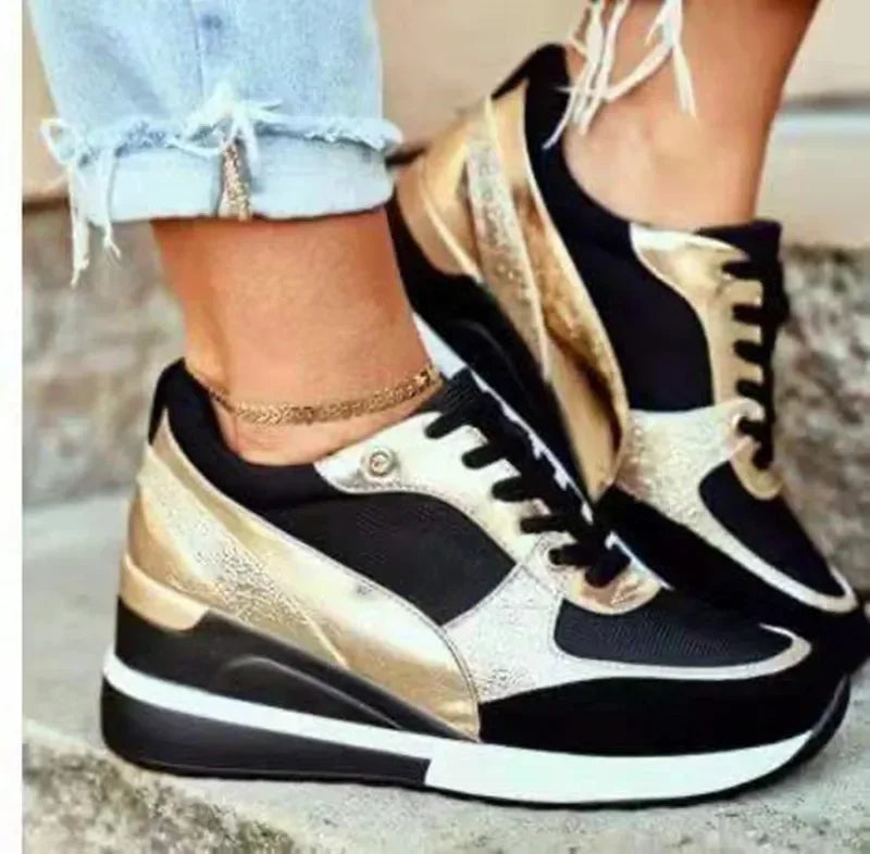 Femmes automne Zapatilla Mujer baskets Chaussures Pour Femmes plate-forme papa Chaussures en plein air décontracté course Chaussures à semelles amples 891