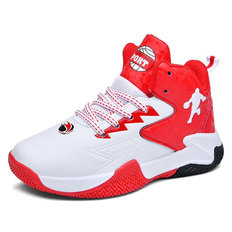 Chaussures de basket-ball classiques pour enfants, baskets antidérapantes d'extérieur pour garçons et filles, baskets décontractées à plateforme, chaussures de sport pour enfants