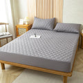 Protège-matelas imperméable gris/blanc, drap-housse de lit simple/double/140/160 multi-taille
