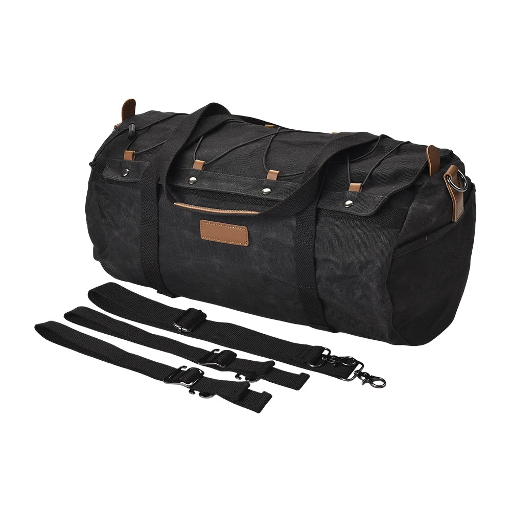 Sac de siège arrière de moto Vintage, sac arrière en toile, sac de voyage universel étanche