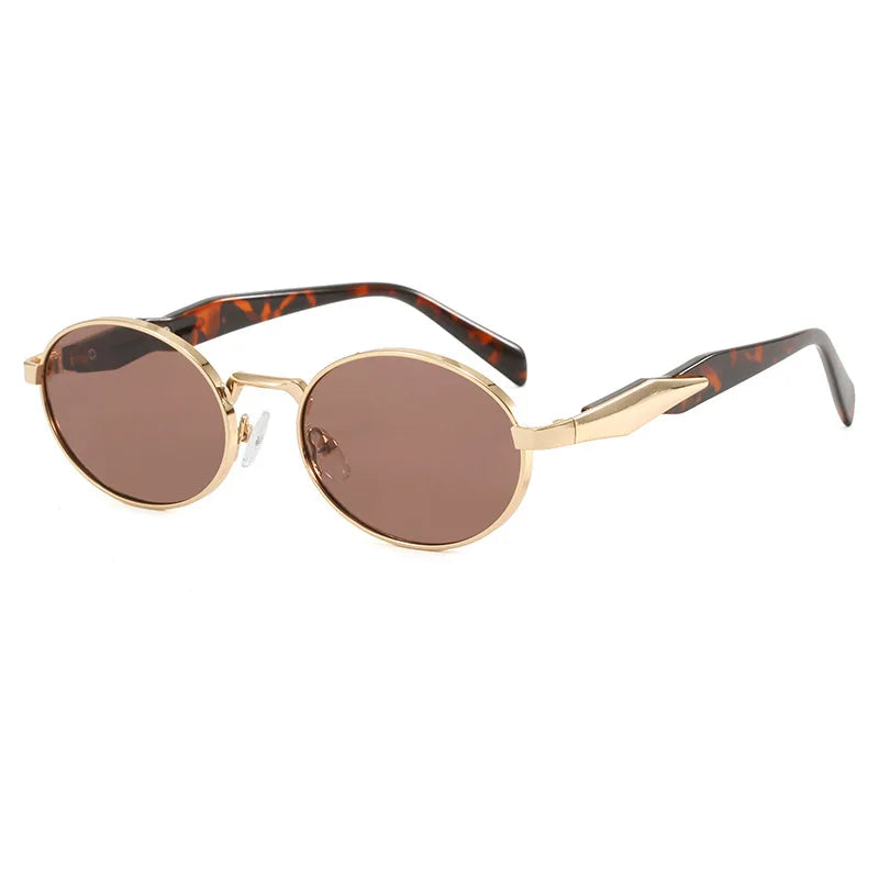 Lunettes de soleil de luxe pour femmes, rétro punk, vacances, sable, fête, 2024, 301161