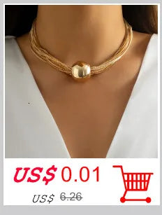 Ingemark minimalisme 2022 Long gland collier pour femmes filles Vintage poitrine mince chaîne boule pendentif femme cou bijoux cadeau nouveau