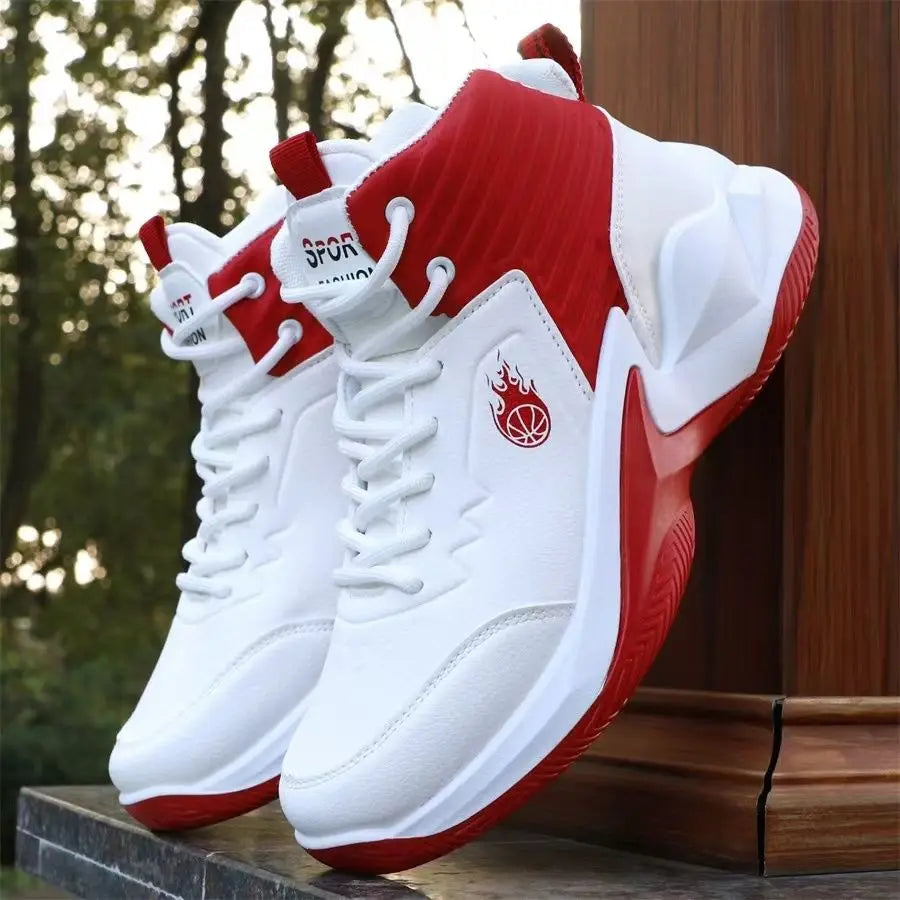 Chaussures de basket-ball pour hommes, baskets hautes, respirantes, antidérapantes, à la mode, pour l'extérieur, chaussures de sport, Zapatillas