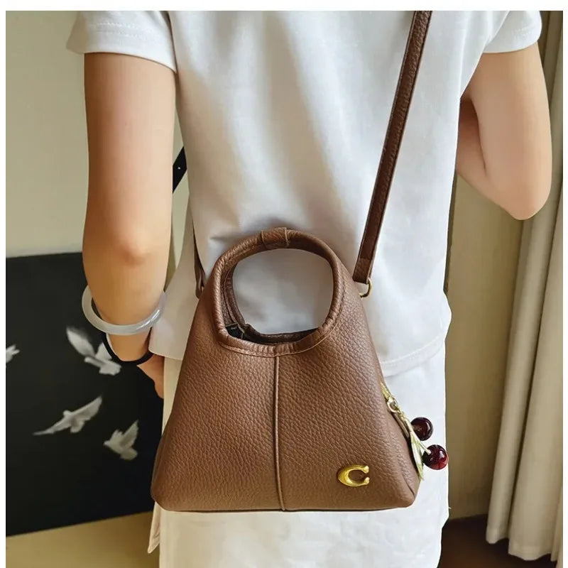 Sac à main polyvalent décontracté, sac de poignet, sac pour femmes, sac de courses, sac à bandoulière rétro pratique, sac seau