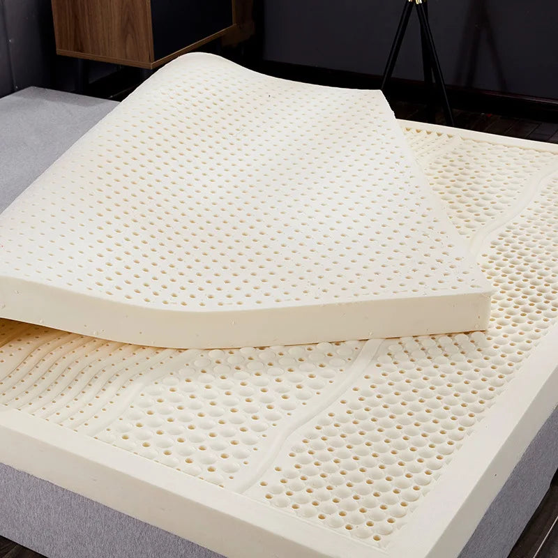 Matelas en latex 100% naturel avec housse, matelas en caoutchouc pur, importé, lit de 1.8m, tapis de coussin épaissi de 2.0m, maison, dortoir