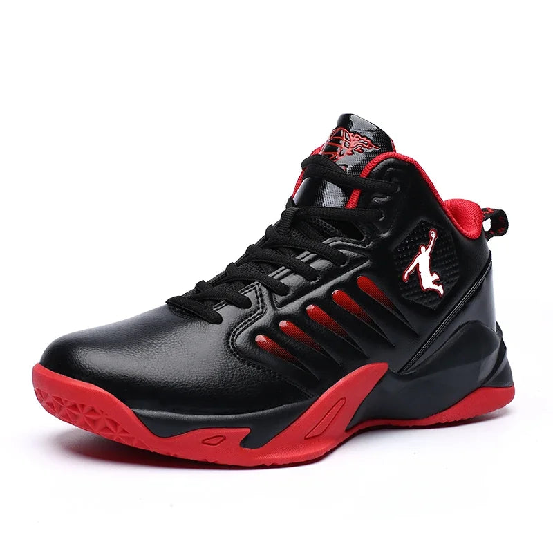 Baskets en cuir de marque pour hommes, chaussures de Basket-ball confortables, légères et antidérapantes, panier d'entraînement, bottes de basket-ball imperméables