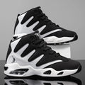Chaussures de basket-ball montantes pour hommes, robustes et stables, baskets d'entraînement à lacets, unisexe, adaptées à la course, au sport, au basketball et à la marche. Cadeau idéal pour les hommes, léger, confort