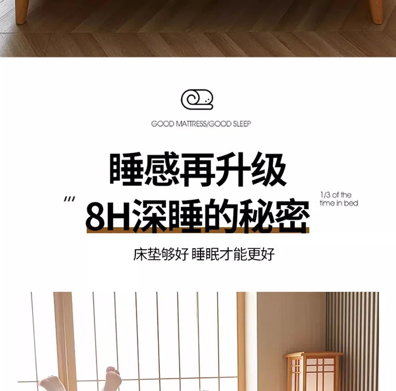 Matelas en latex naturel pour la maison, chambre à coucher, tatami, coussin en coton à mémoire de forme, rembourré, pour location, dortoir d'étudiant, épaissi