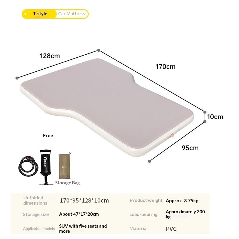 Lohascamping matelas de voyage gonflable d'air de voiture lit universel pour siège arrière tapis multifonctionnel lit de voyage de voiture matelas SUV