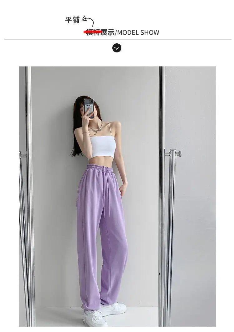 Nouveau Jogging pantalons de survêtement femmes Joggers pantalons de sport mode femme coréen survêtement Pantalon femme
