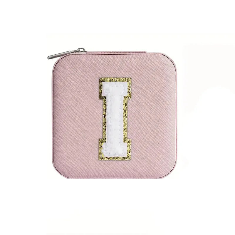 Nouvelle lettre créative boîte à bijoux portable voyage bague collier boucles d'oreilles boucles d'oreilles boucles d'oreilles boucles d'oreilles boucles d'oreilles boîte de rangement