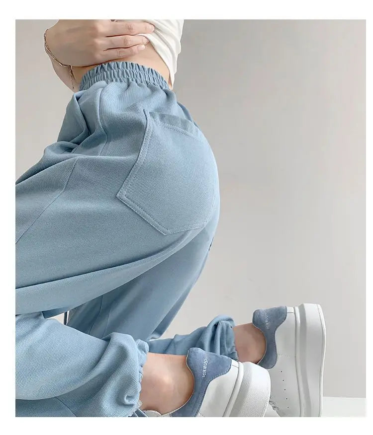 Nouveau Jogging pantalons de survêtement femmes Joggers pantalons de sport mode femme coréen survêtement Pantalon femme
